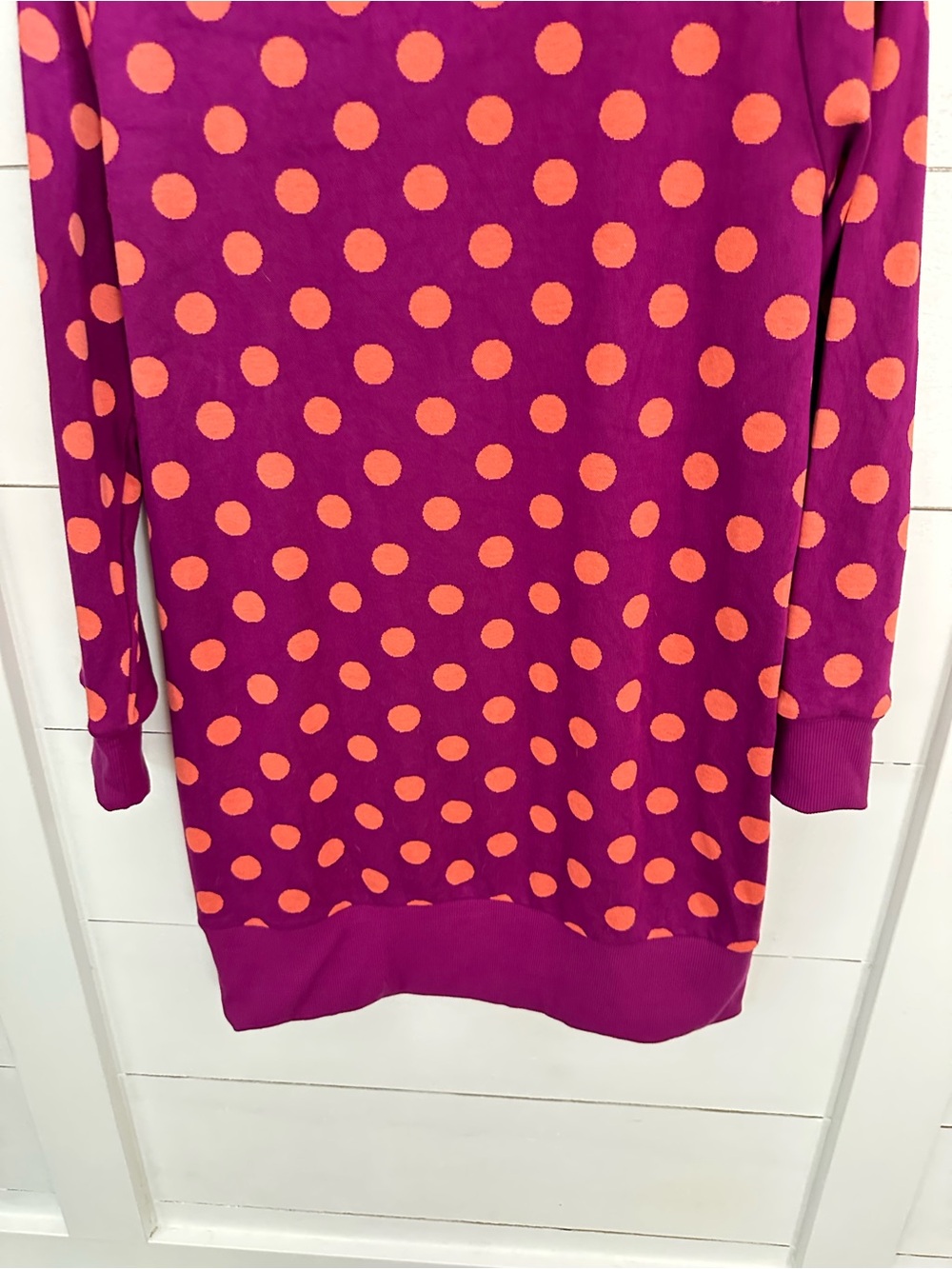 Victor Glemaud X Target S pink-orange polka dot crew neck tunic-dress retro boho - Picture 3 of 12